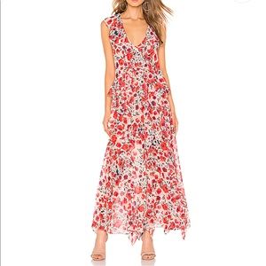 MISA Los Angeles Claudita Dress in Red Floral